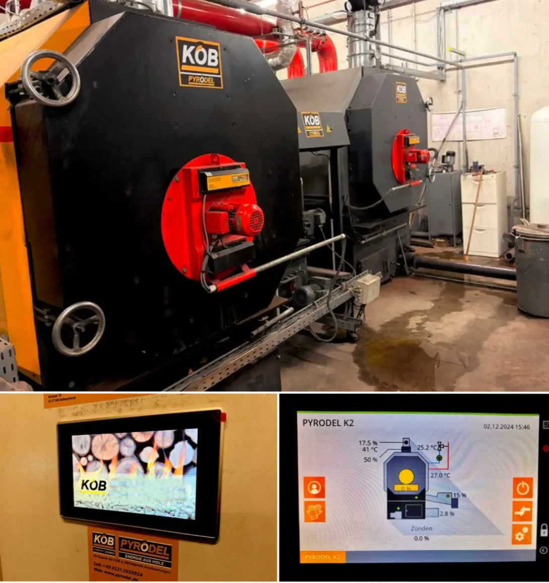 Retrofit-Steuerung mit Touchpanel für KÖB Pyrot KRT
